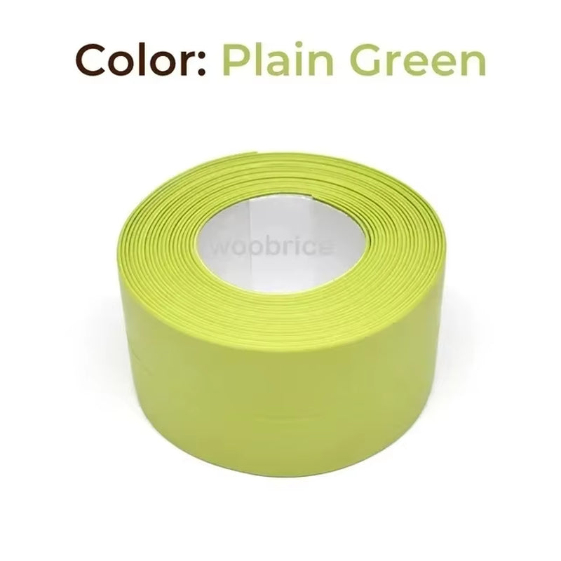 1 Roll PVC Sealing Strip Tape for Bathroom Bath Toilet Kitchen Caulk Tape Self Adhesive Waterproof Wall Sticker Mold Proof Tapes